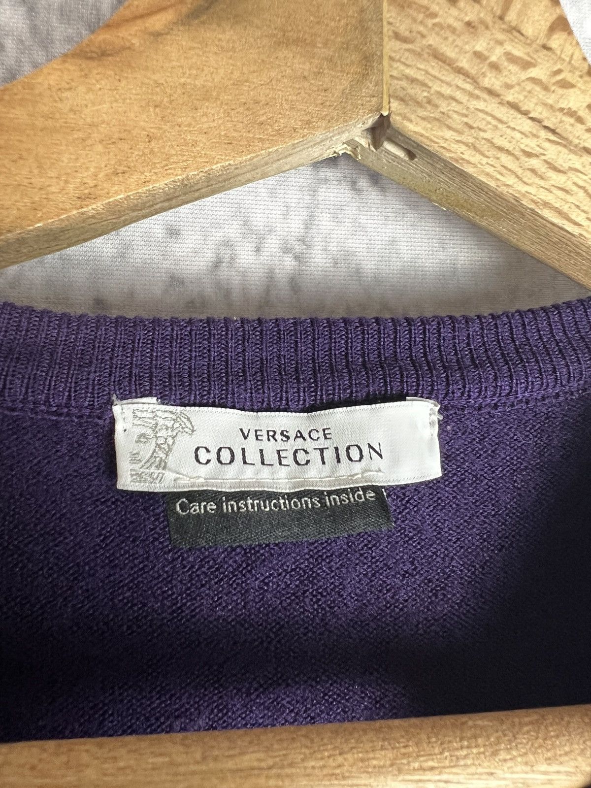 Versace Versace Collection wool sweater Size L / US 10 / IT 46 - 3 Thumbnail