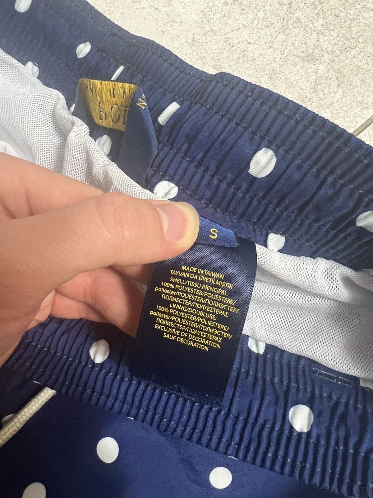Ralph Lauren Polka Dot Swim Shorts Rare Designer Streetwear