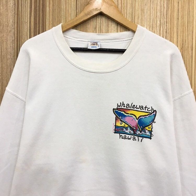 Vintage Vintage WHALEWATCH HAWAII Crewneck Sweatshirt Size US L / EU 52-54 / 3 - 4 Thumbnail