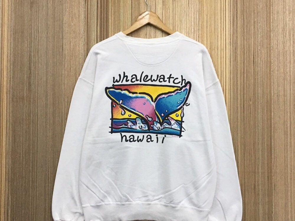 Vintage Vintage WHALEWATCH HAWAII Crewneck Sweatshirt Size US L / EU 52-54 / 3 - 3 Thumbnail
