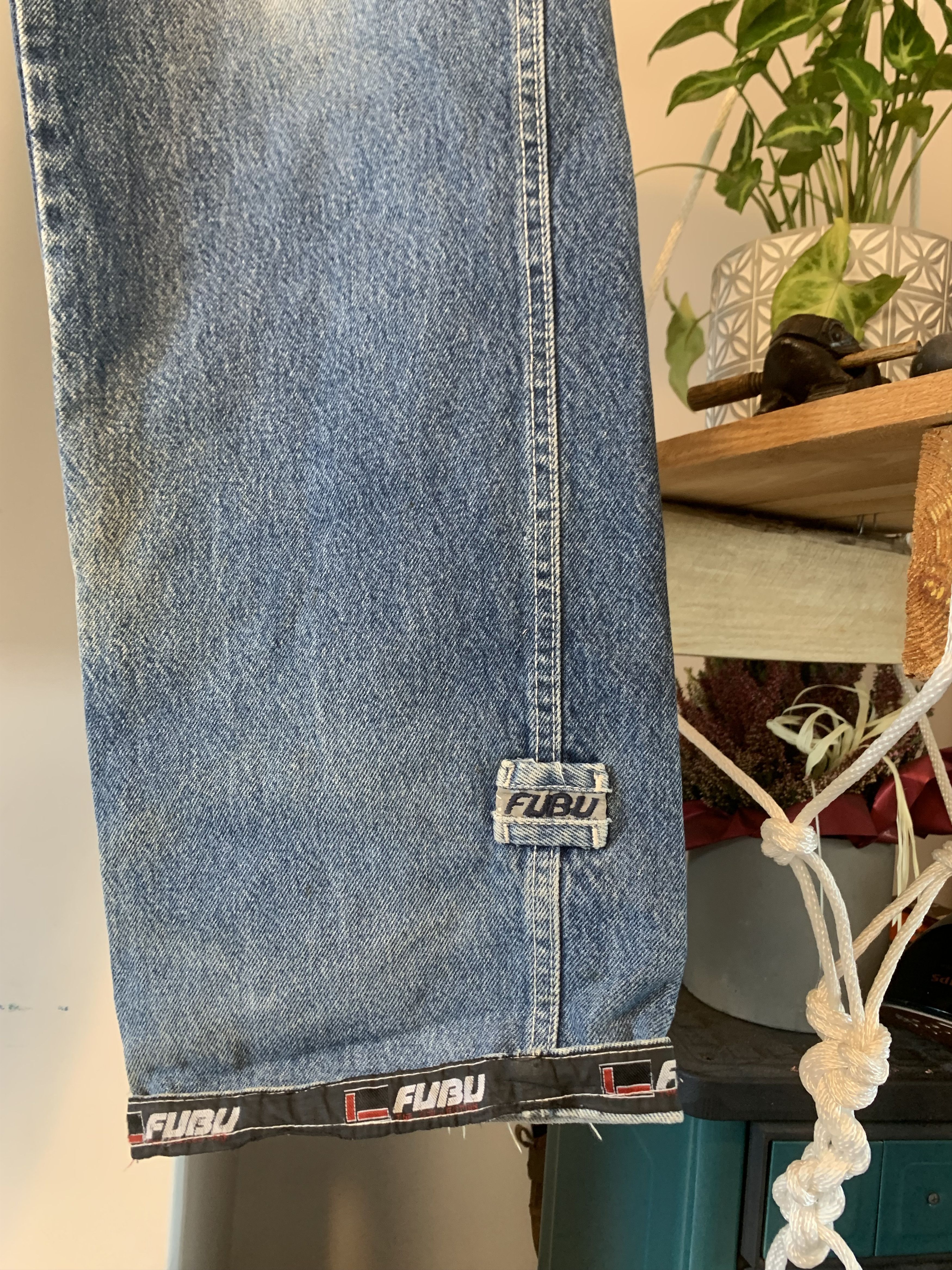 Fubu × Vintage 90s FUBU Baggy Denim Work Jeans Size US 29 - 8 Thumbnail