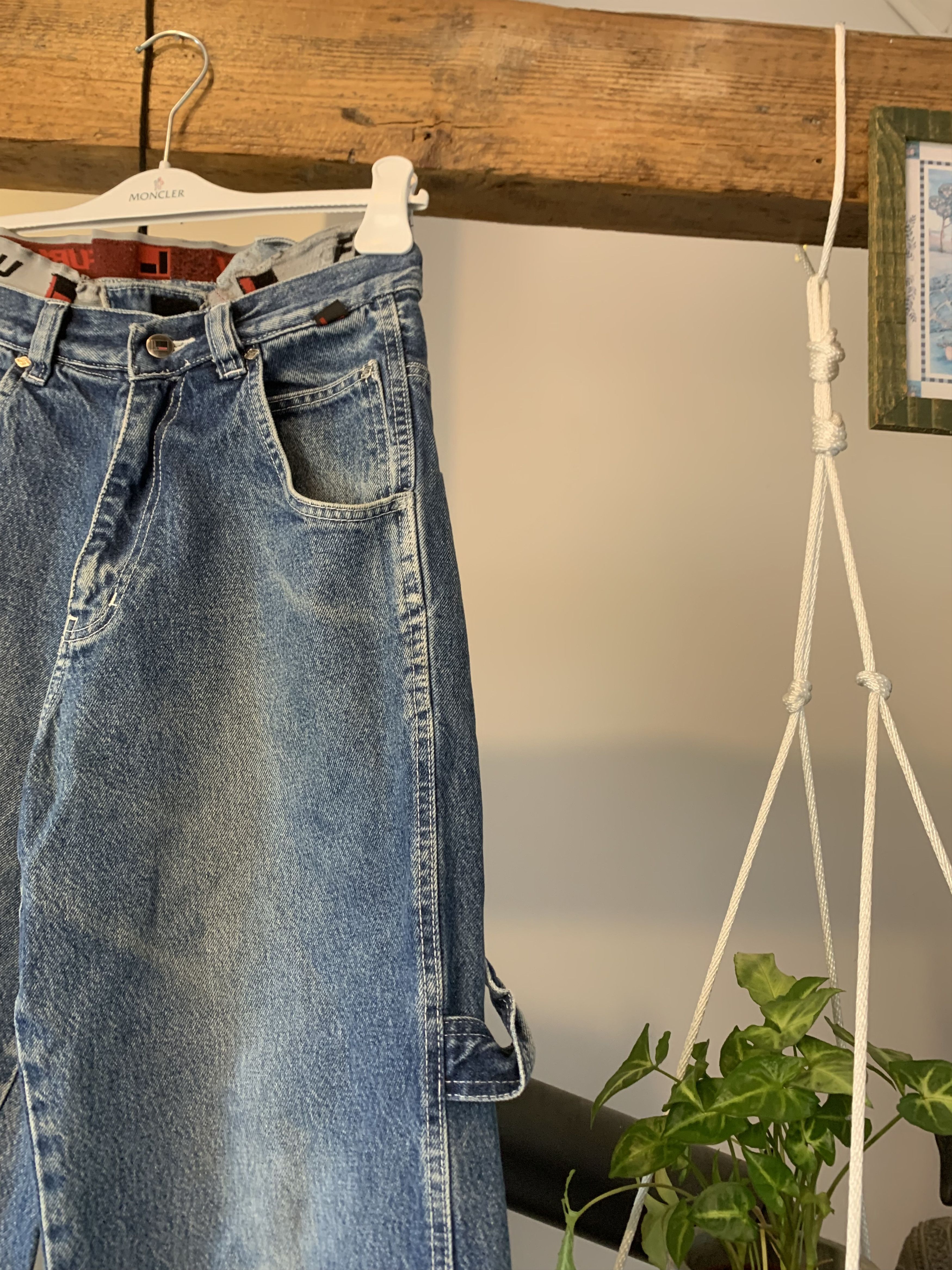 Fubu × Vintage 90s FUBU Baggy Denim Work Jeans Size US 29 - 3 Thumbnail