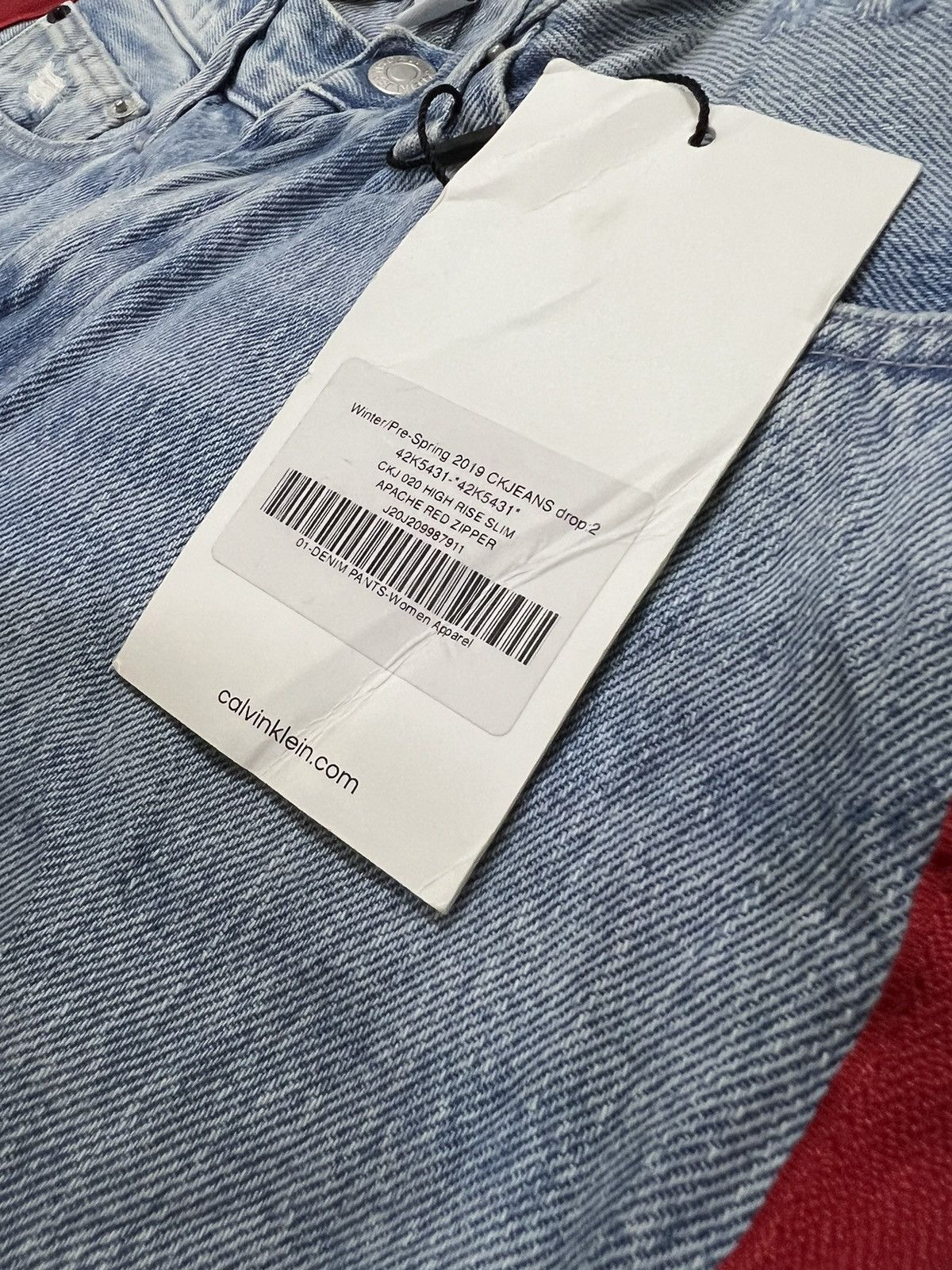 Calvin Klein SAMPLE NOS🔥Calvin Klein Bondage Denim Size US 29 - 8 Thumbnail