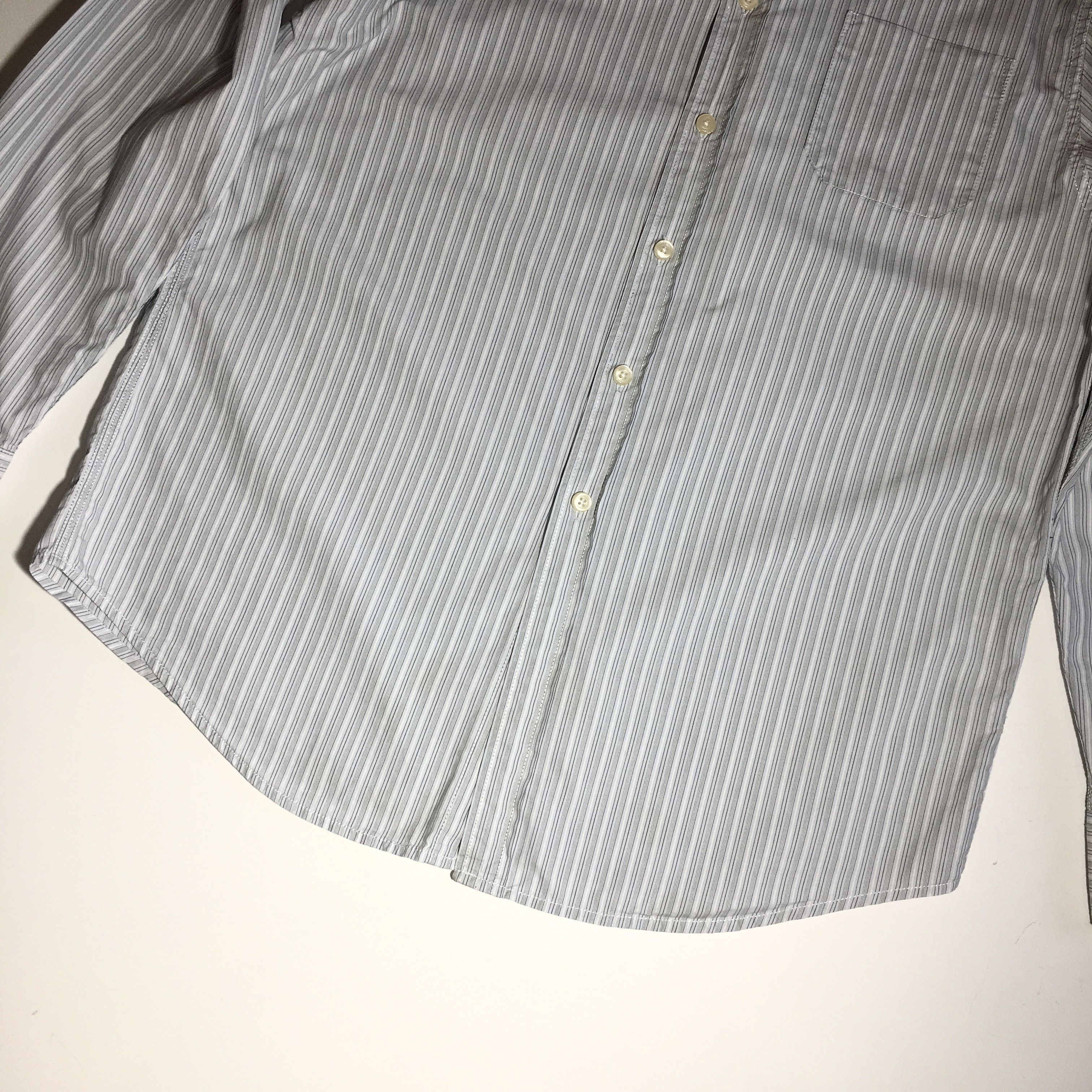 Nigel Cabourn Nigel Cabourn Utility Striped Shirt Size XL Size US XL / EU 56 / 4 - 6 Thumbnail