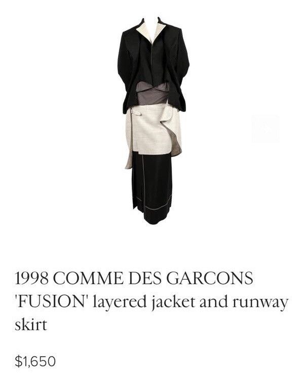 Comme des Garcons Comme des Garçons AW98 "Fusion" Runway Jacket and Skirt Set Size US S / EU 44-46 / 1 - 12 Thumbnail