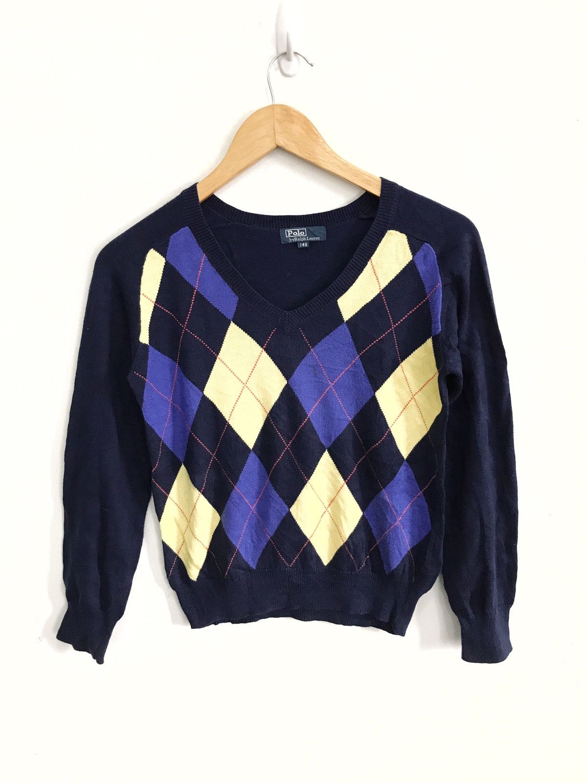 Polo Ralph Lauren Polo Ralph Lauren V Neck Hand Knit Shirts Sweater Size US XS / EU 42 / 0 - 1 Thumbnail