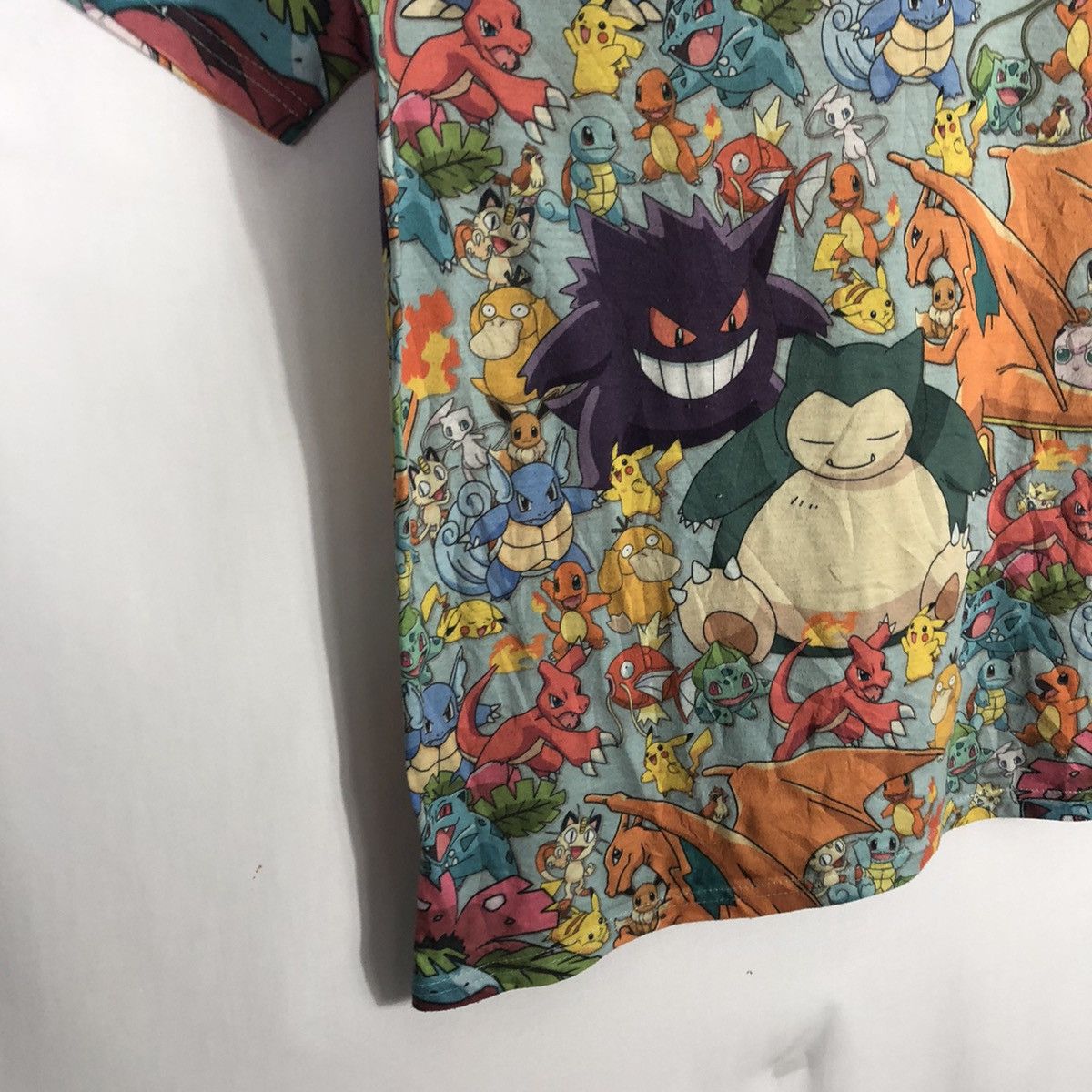 Nintendo 2017 Pokemon All Character AOP Polyster Tee Size US L / EU 52-54 / 3 - 8 Thumbnail