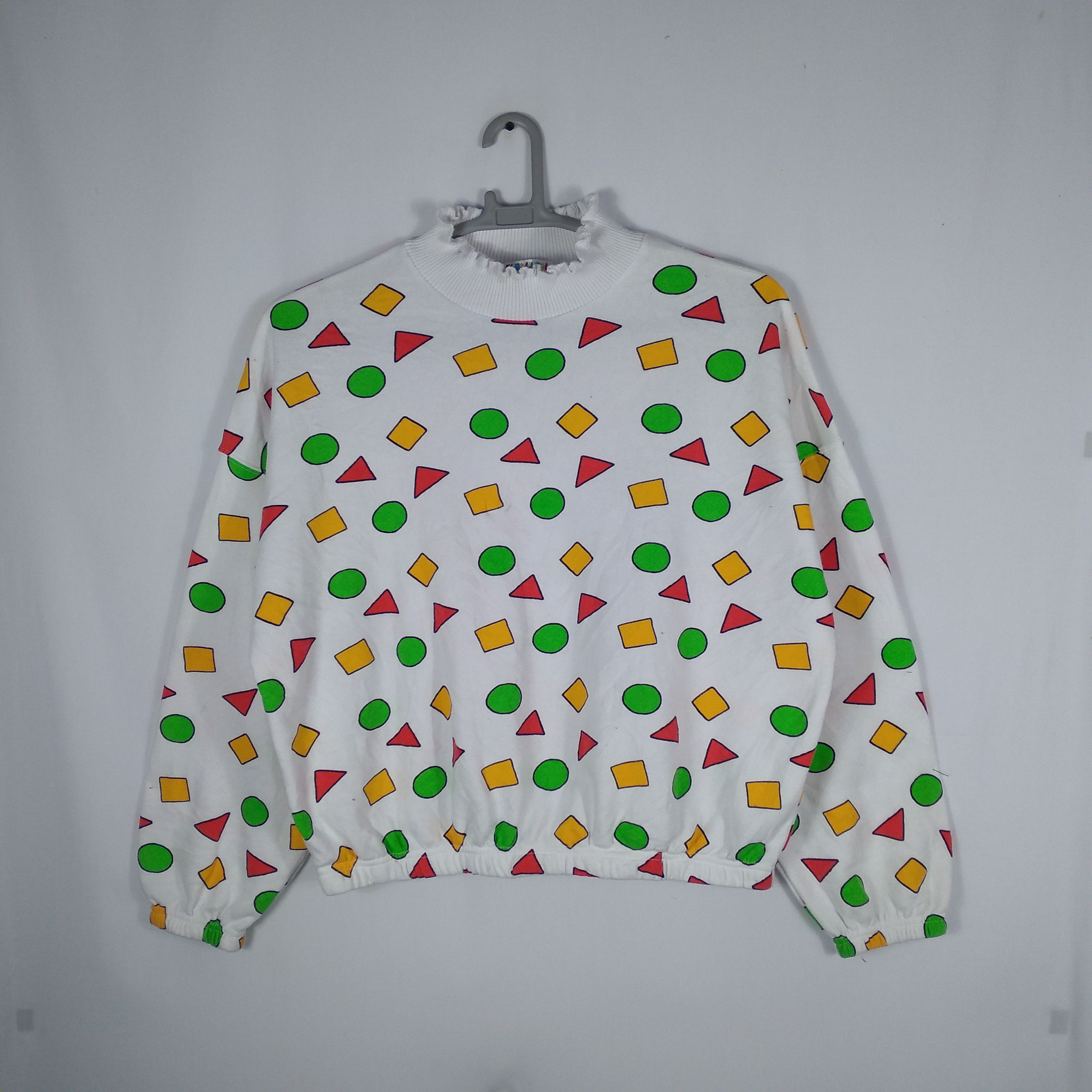 Anime × Vintage 🔥Rare🔥Anime Crayon Shin Chan Nice Block Design Sweatshirts Size US L / EU 52-54 / 3 - 1 Thumbnail