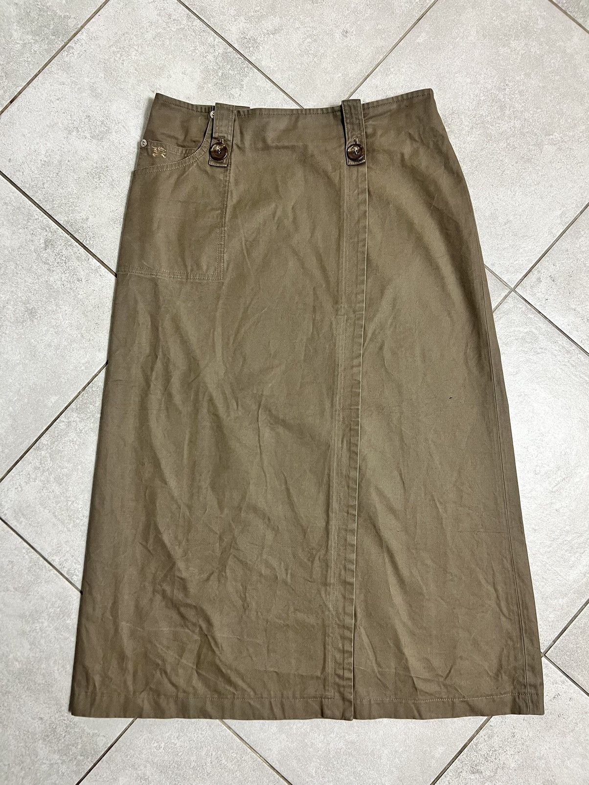 Burberry Rare Burberry London Maxi/Mid Skirt Luxury Designer Hype 40 Size 27" / US 4 / IT 40 - 1 Thumbnail