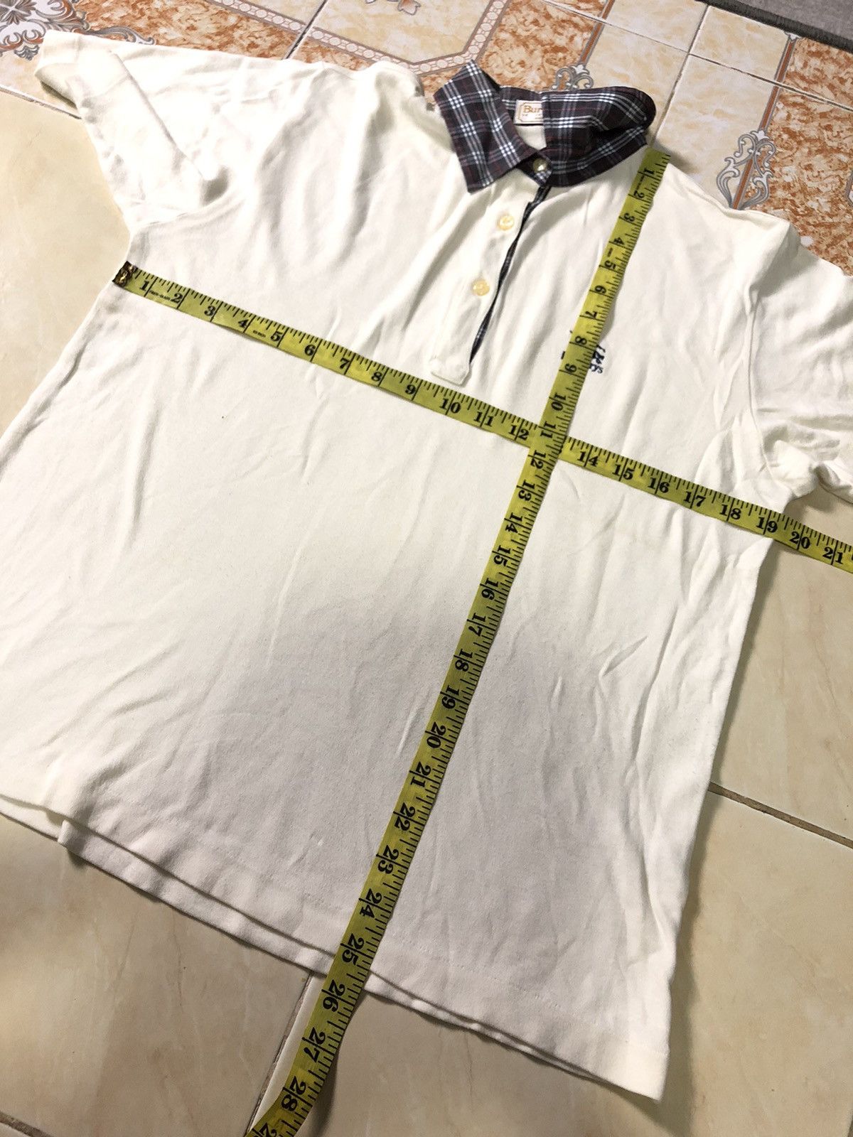 Burberry × Vintage VINTAGE BURBERRYS SMALL LOGO SINGLE STITCH POLO SHIRT Size US S / EU 44-46 / 1 - 8 Thumbnail