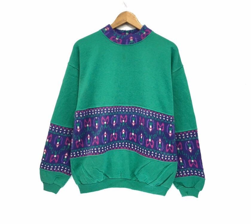 Vintage Vintage Plain Crewneck Nice Design Sweatshirt Size US M / EU 48-50 / 2 - 1 Thumbnail