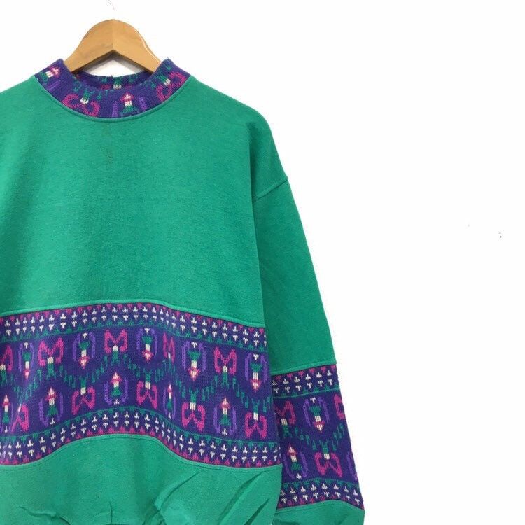 Vintage Vintage Plain Crewneck Nice Design Sweatshirt Size US M / EU 48-50 / 2 - 6 Thumbnail