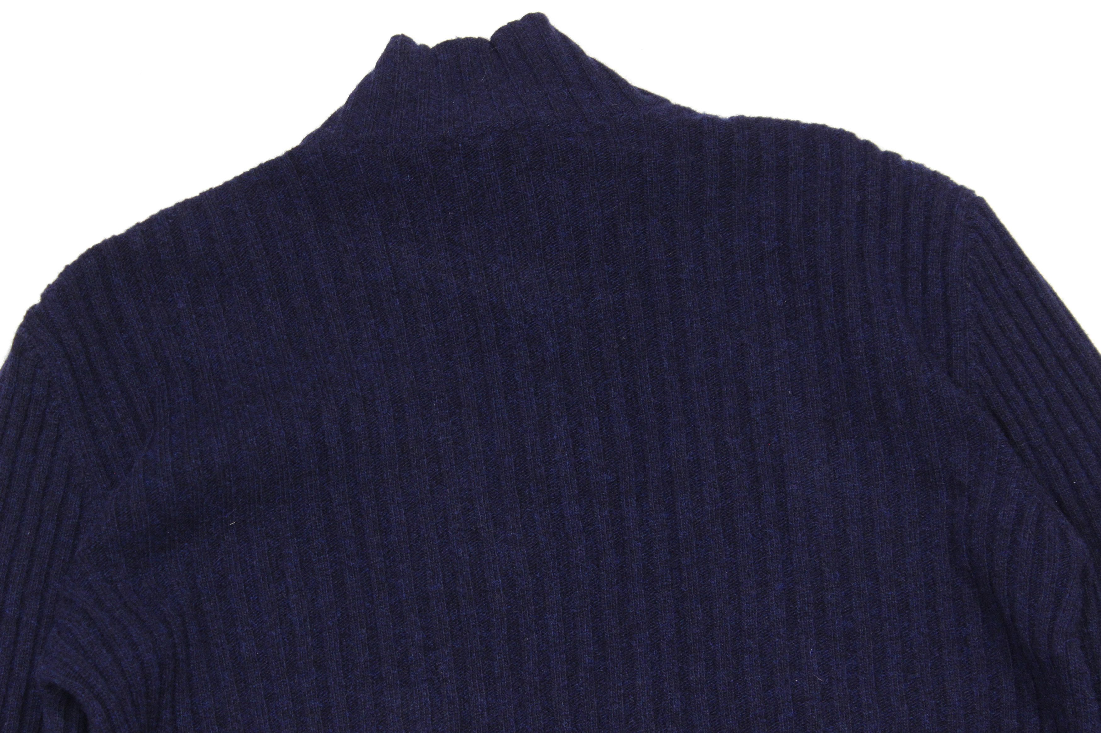 Versace 00S Embroidered Application Logo Wool Ribbed Knit Vintage Size US L / EU 52-54 / 3 - 5 Thumbnail
