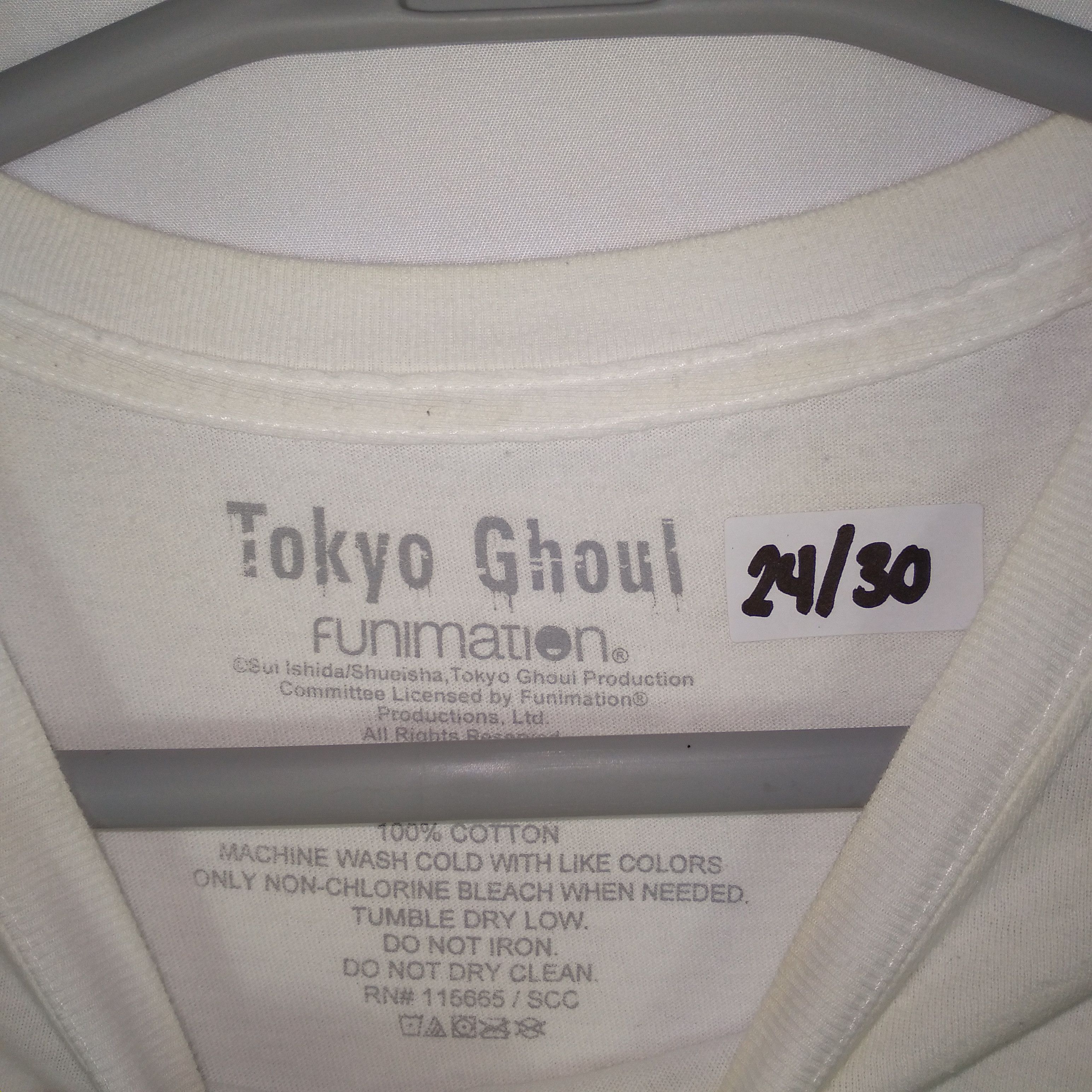 Anime × Vintage Tokyo Ghoul Big Image Demon Promo Manga Series Tee Size US XL / EU 56 / 4 - 6 Thumbnail