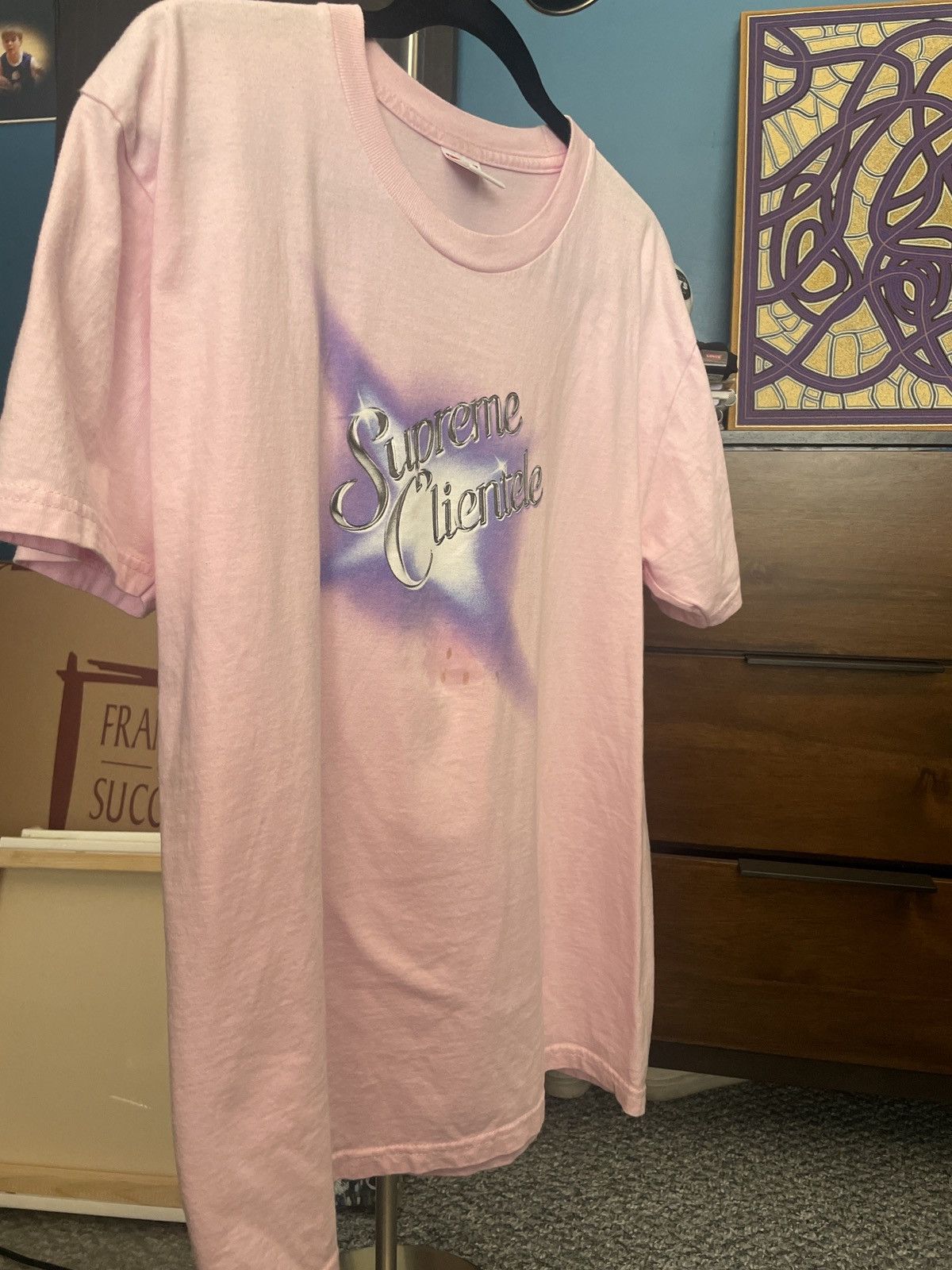 Supreme Supreme Clientele Pink Tee Size US M / EU 48-50 / 2 - 4 Thumbnail