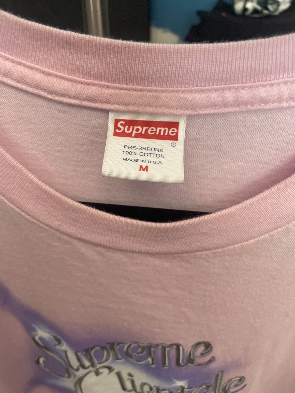 Supreme Supreme Clientele Pink Tee Size US M / EU 48-50 / 2 - 3 Thumbnail