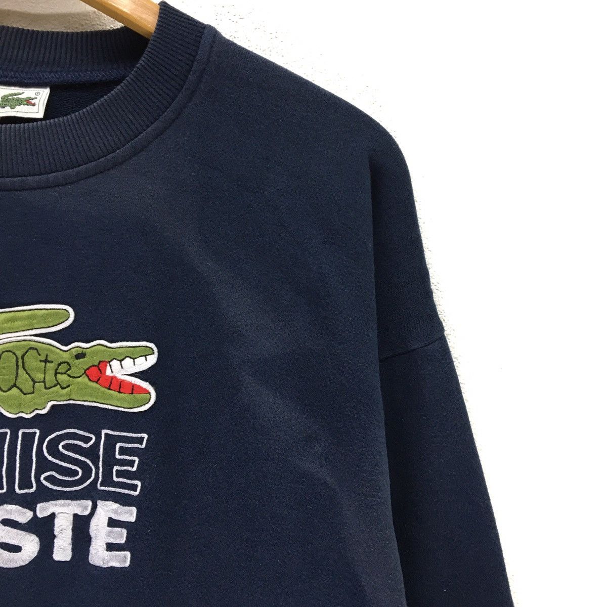 Lacoste × Vintage LACOSTE Crewneck Sweatshirt Size S / US 4 / IT 40 - 9 Thumbnail