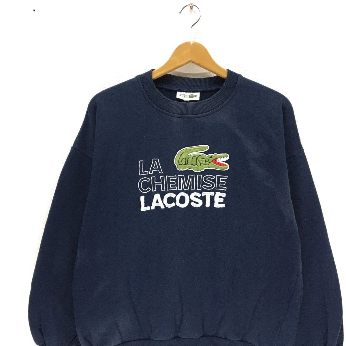 Lacoste × Vintage LACOSTE Crewneck Sweatshirt Size S / US 4 / IT 40 - 2 Thumbnail