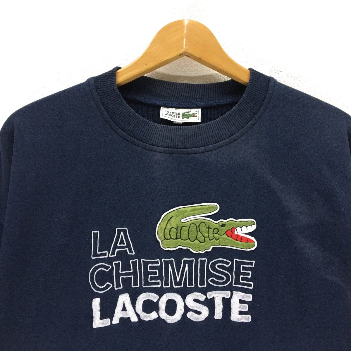 Lacoste × Vintage LACOSTE Crewneck Sweatshirt Size S / US 4 / IT 40 - 3 Thumbnail