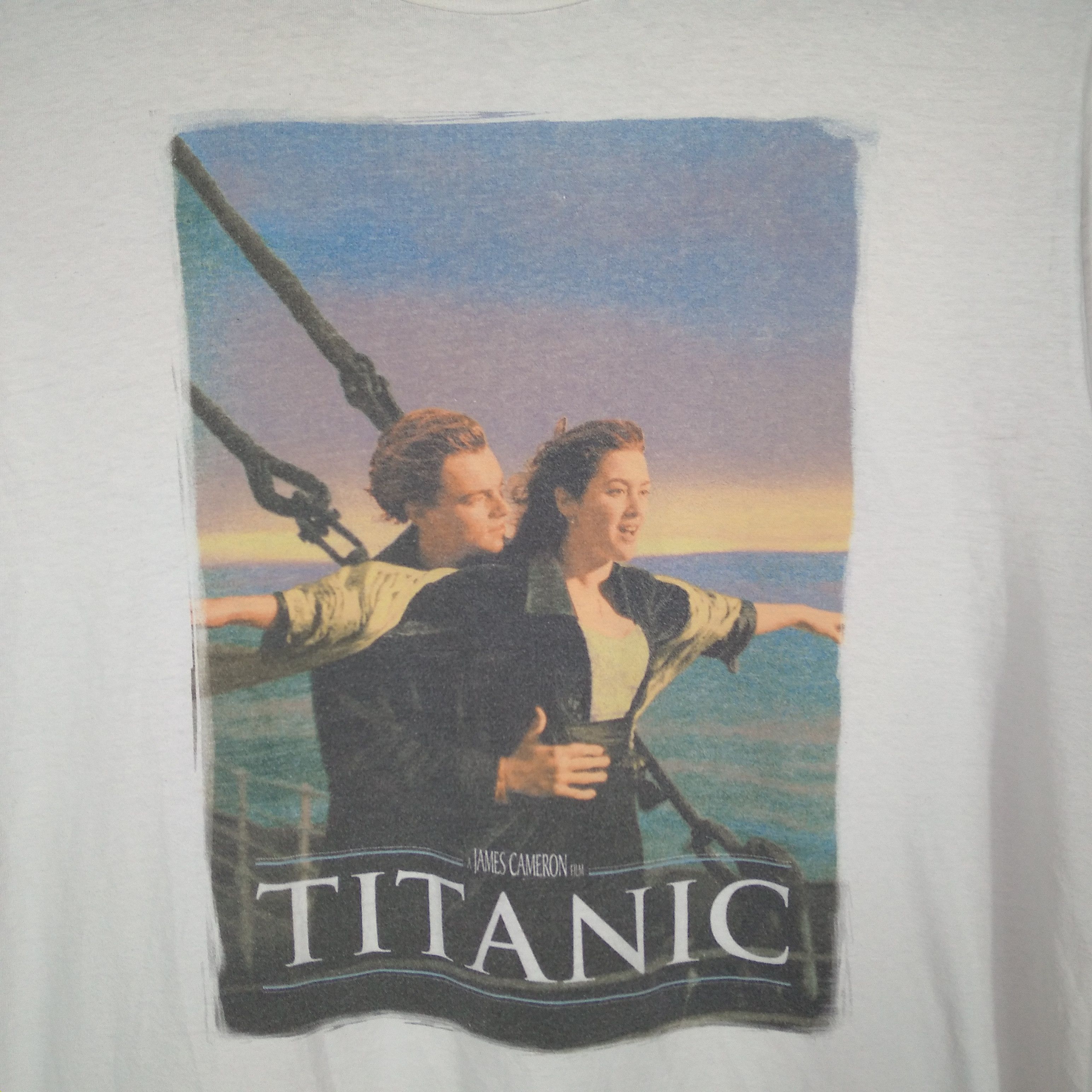 Vintage Vintage Titanic Drama Love Promo Poster Cover Tee Size US L / EU 52-54 / 3 - 2 Thumbnail