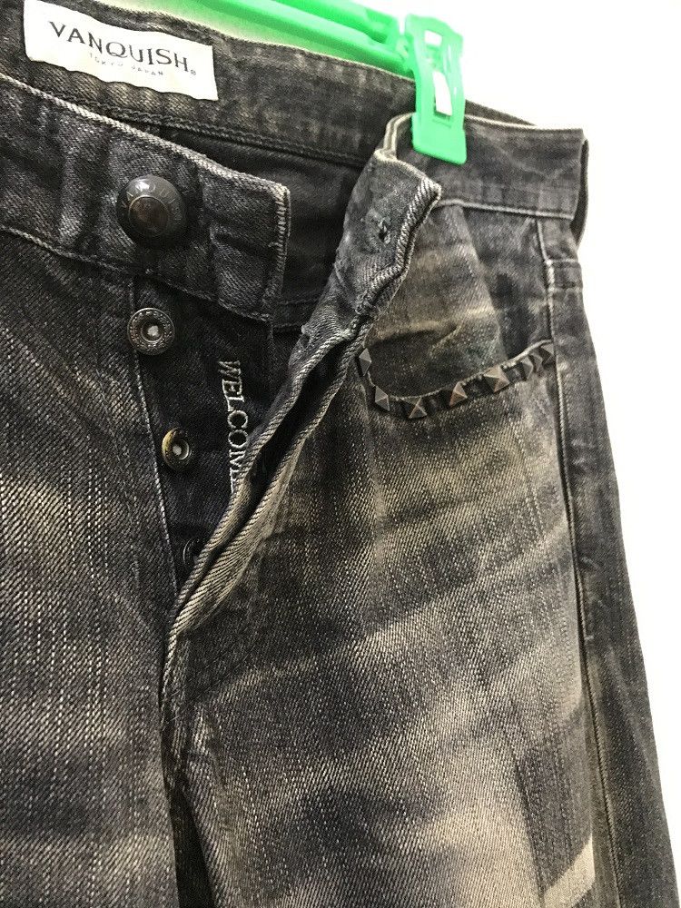 Hiroshi Fujiwara × Vanquish Vanquish Tokyo Stone Wash Low Rise Flare Denim Jeans Size US 30 / EU 46 - 9 Thumbnail