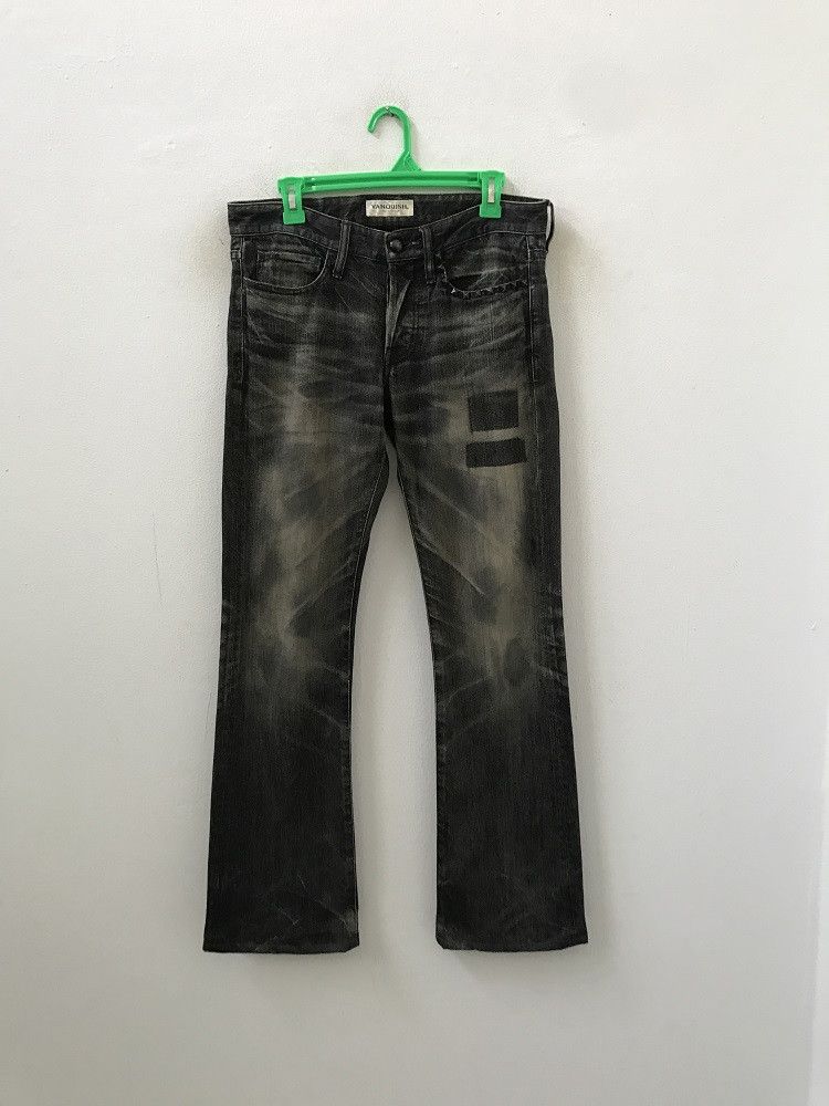 Hiroshi Fujiwara × Vanquish Vanquish Tokyo Stone Wash Low Rise Flare Denim Jeans Size US 30 / EU 46 - 1 Thumbnail