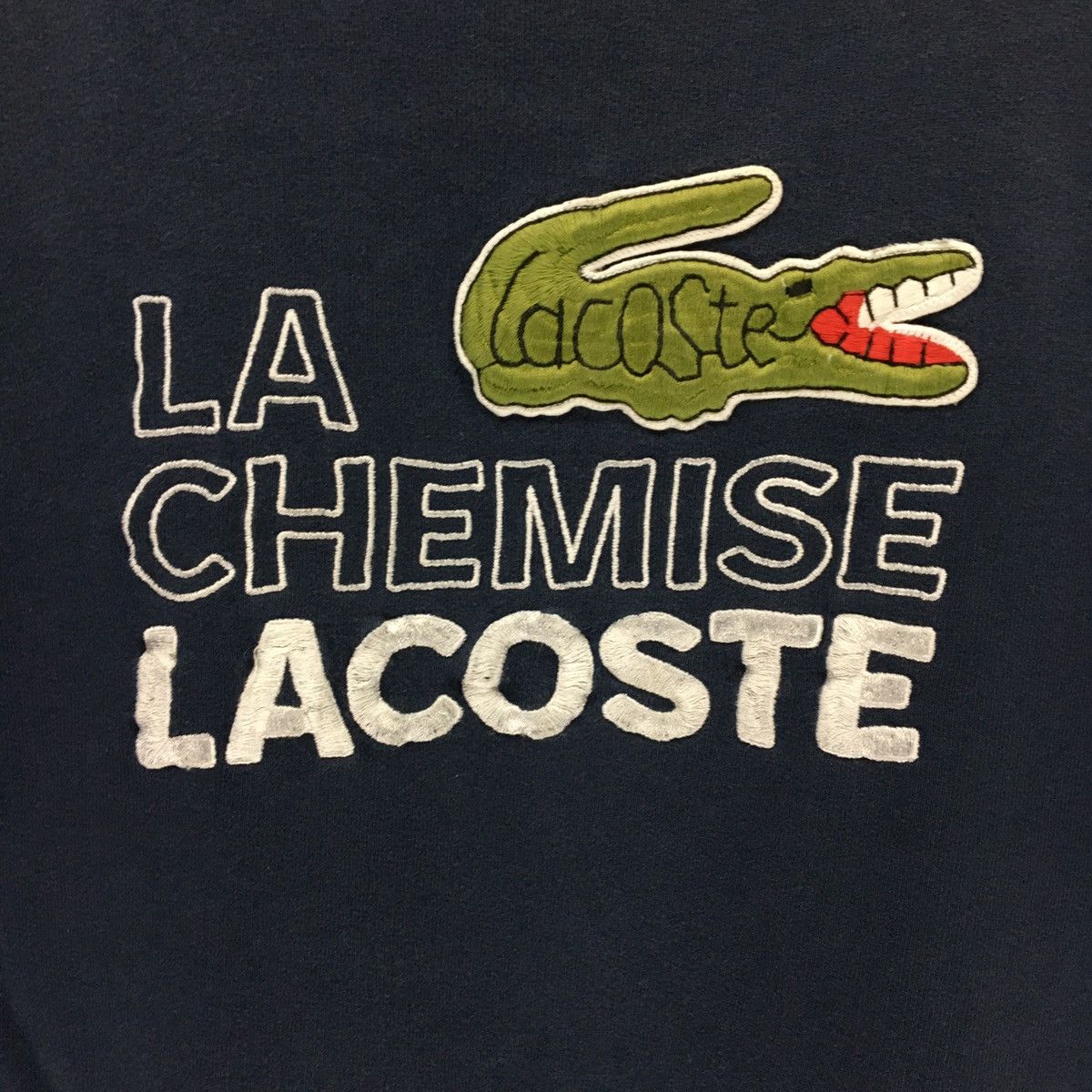 Lacoste × Vintage LACOSTE Crewneck Sweatshirt BigLogo Size S / US 4 / IT 40 - 6 Thumbnail