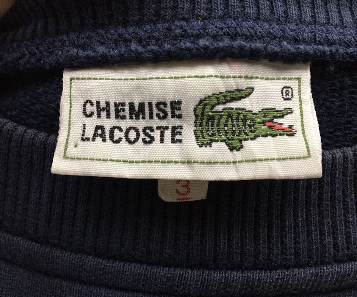 Lacoste × Vintage LACOSTE Crewneck Sweatshirt BigLogo Size S / US 4 / IT 40 - 8 Thumbnail