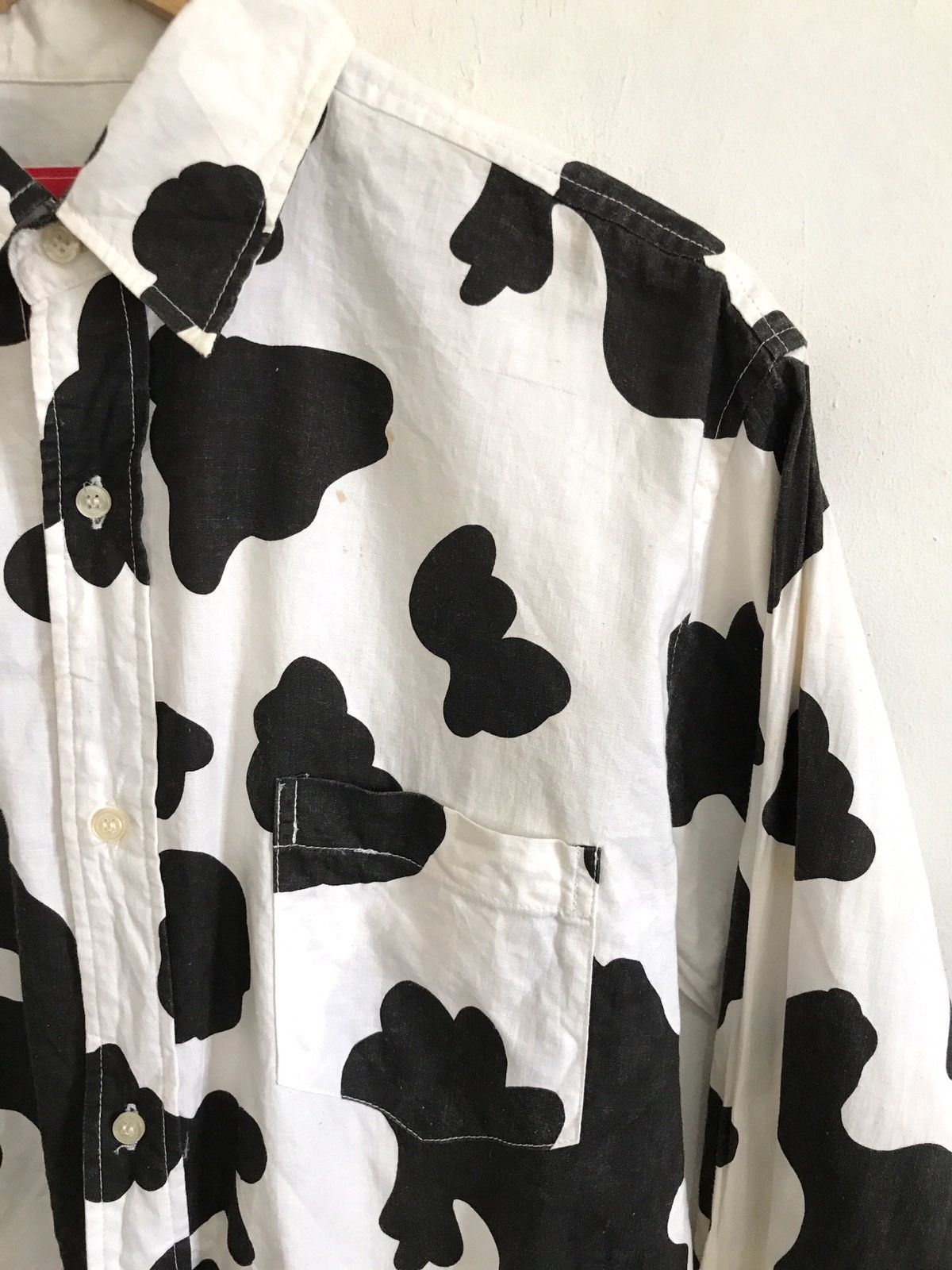 Designer Optopus Army Camouflage Cow Design Button Shirt Size US L / EU 52-54 / 3 - 4 Thumbnail