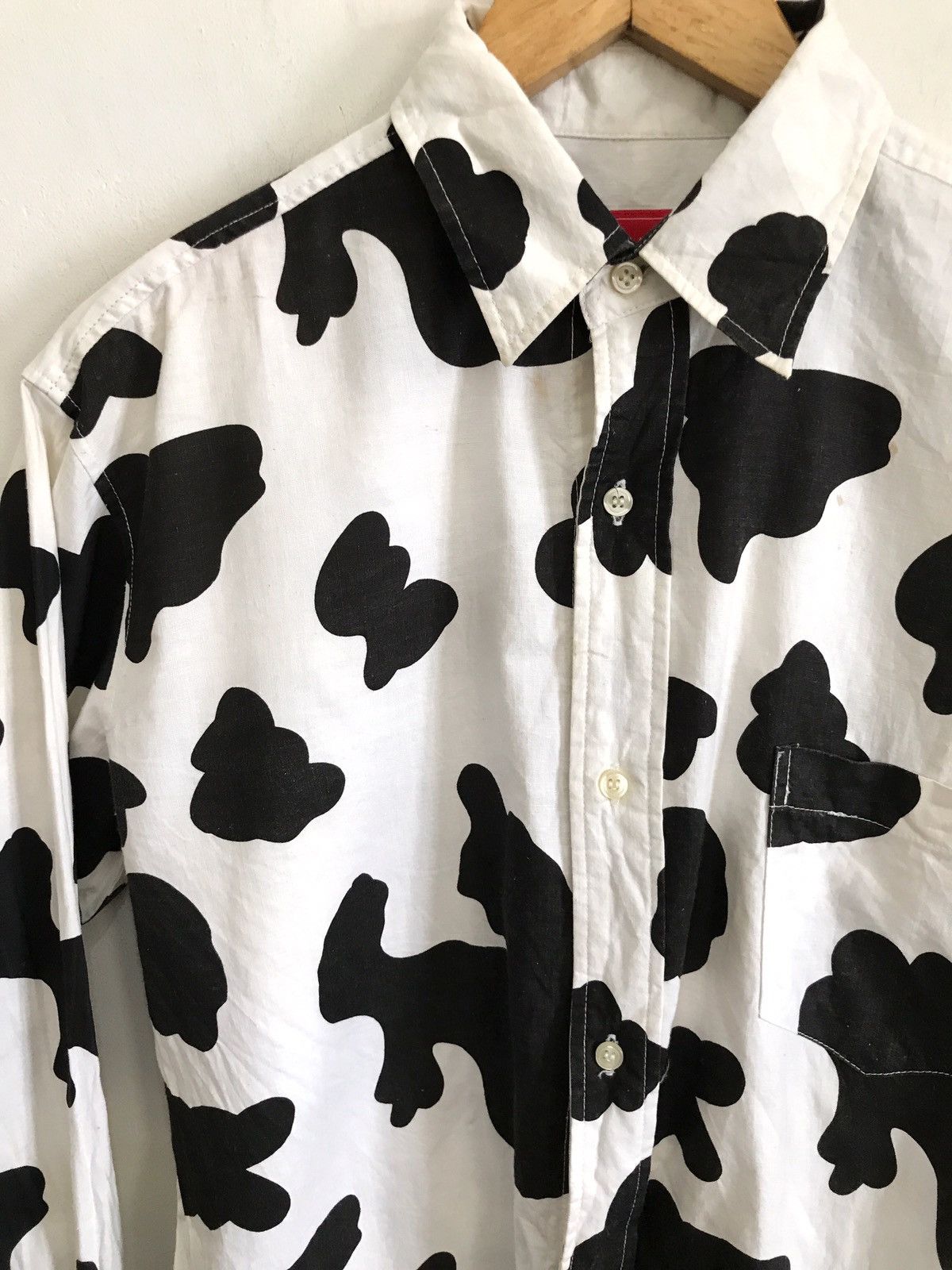 Designer Optopus Army Camouflage Cow Design Button Shirt Size US L / EU 52-54 / 3 - 3 Thumbnail