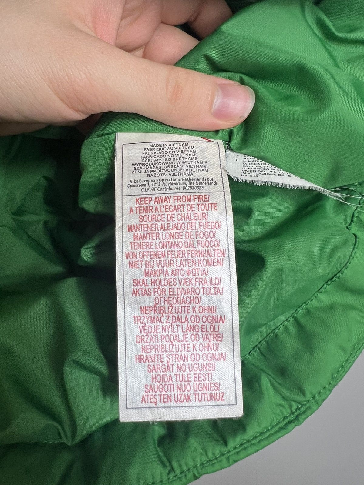 Nike Vintage Y2K Nike Big Swoosh Green Down Puffer Vest Size XL Size M / US 6-8 / IT 42-44 - 6 Thumbnail