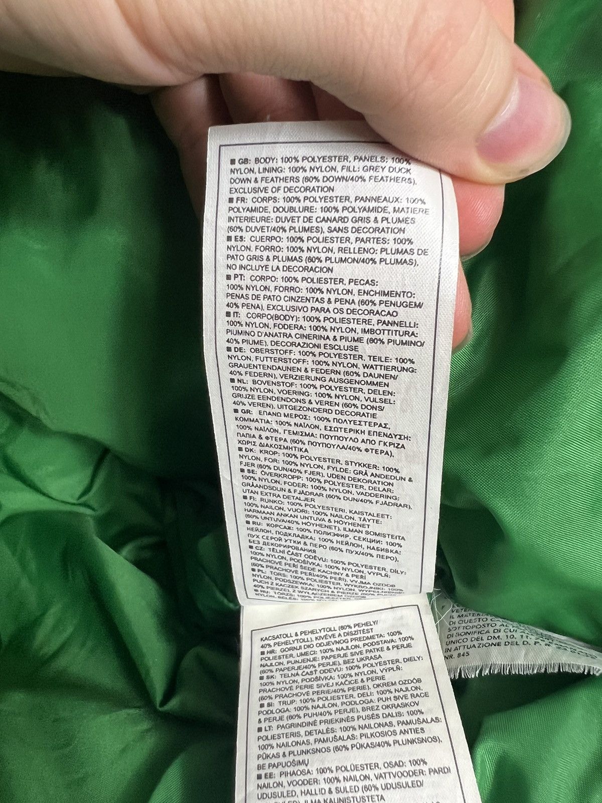 Nike Vintage Y2K Nike Big Swoosh Green Down Puffer Vest Size XL Size M / US 6-8 / IT 42-44 - 7 Thumbnail