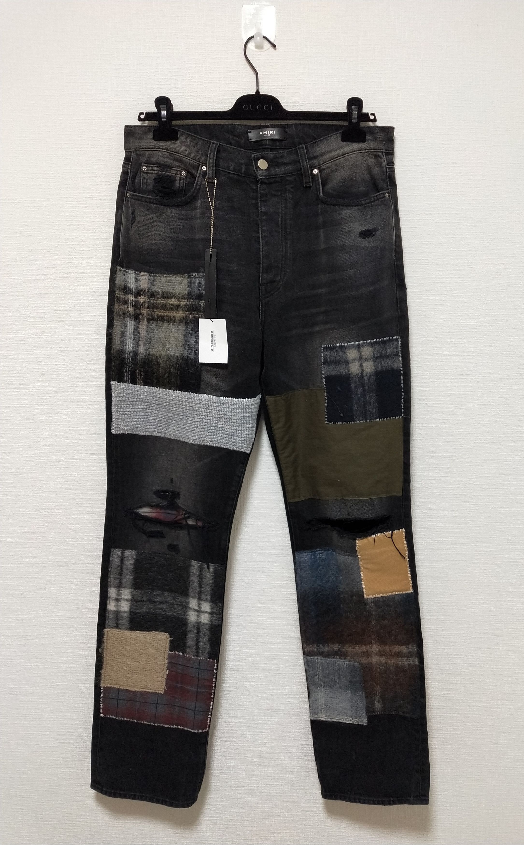 Amiri Jeans Hole & Patch Patch Stretch Slim Fit #8807 main image 1