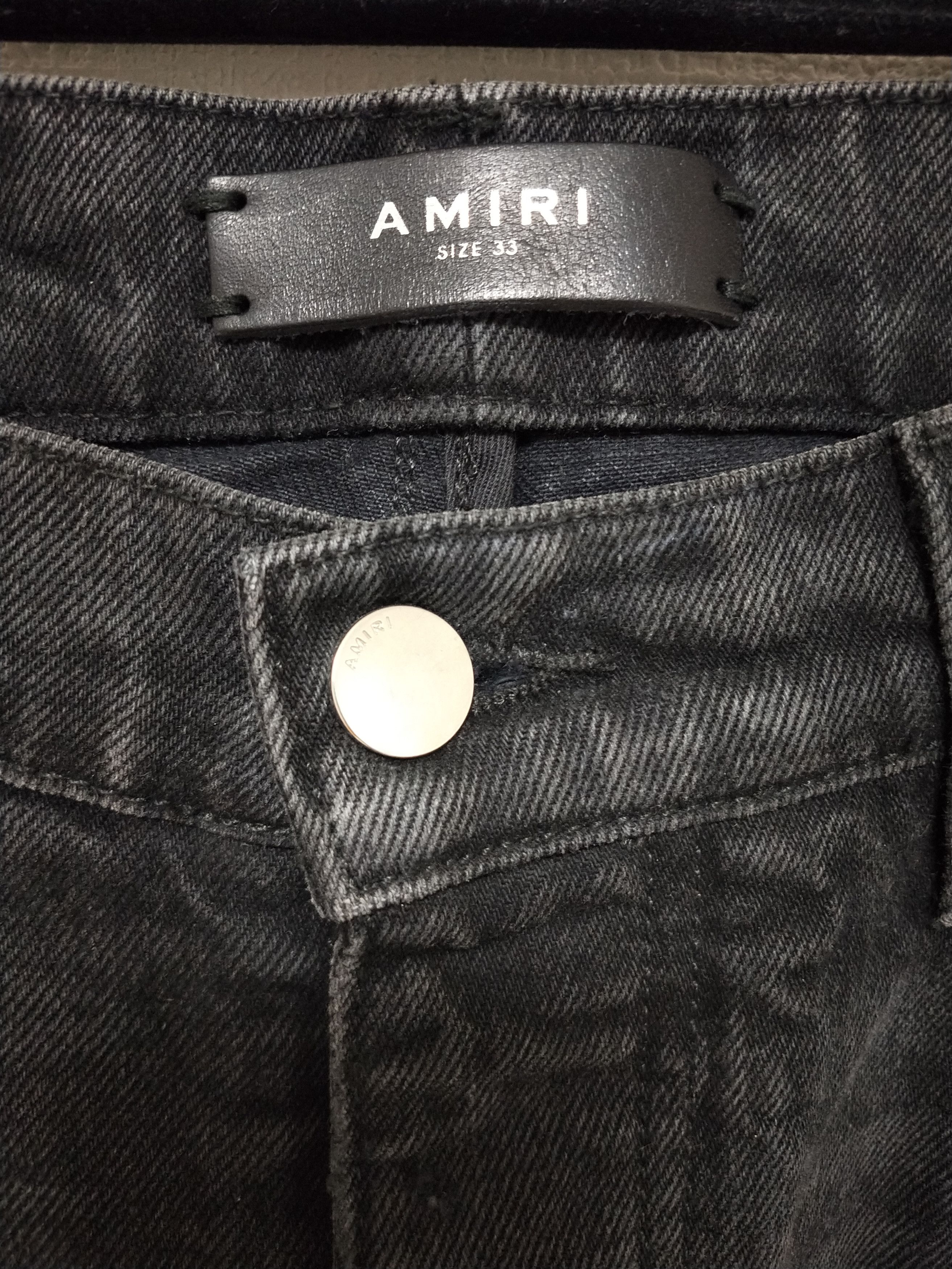Amiri Loose Mohair Patch Jeans Size US 33 - 4 Thumbnail