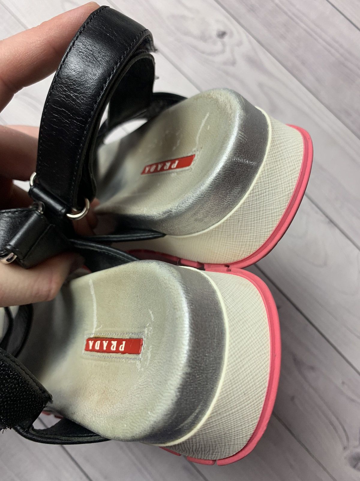 Prada Vintage Prada Sandals leather size 40 Size US 7 / EU 40 - 10 Thumbnail