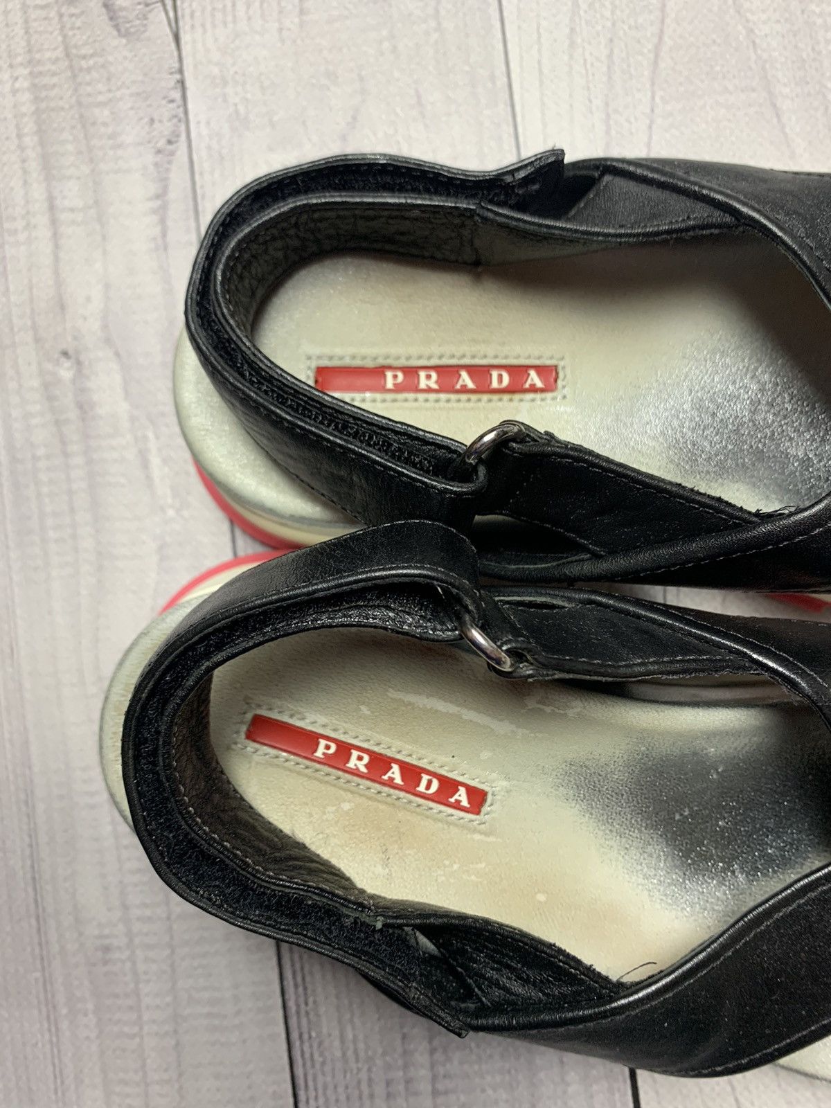 Prada Vintage Prada Sandals leather size 40 Size US 7 / EU 40 - 3 Thumbnail