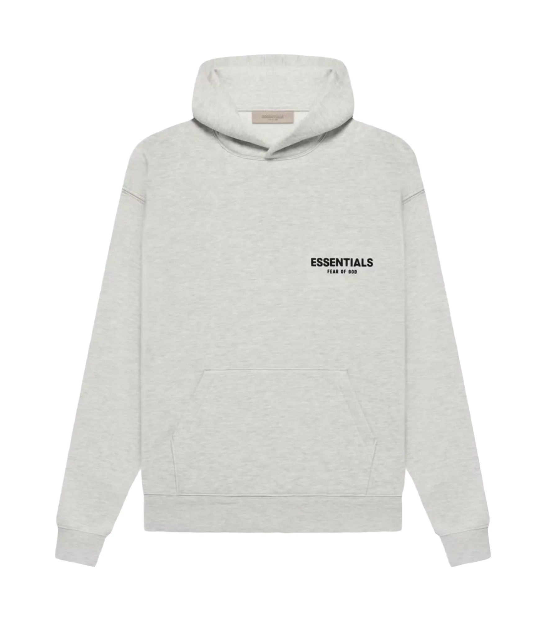 image of Essentials Logo Hoodie Light Oatmeal in Beige, Men's (Size Large)