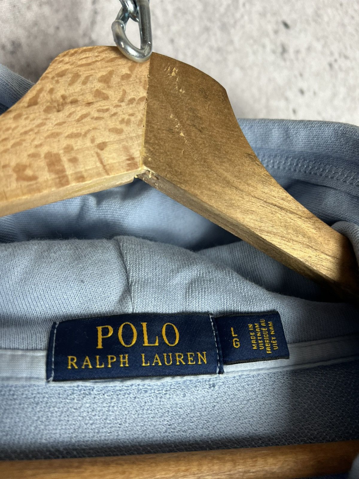 Polo Ralph Lauren Polo Ralph Lauren Baby blue hoodie Size US L / EU 52-54 / 3 - 3 Thumbnail