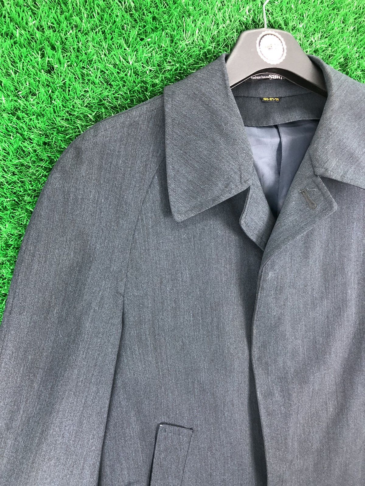 Japanese Brand Vintage 80's Long Coat Jacket by Fashion House Sanyo Size US M / EU 48-50 / 2 - 2 Thumbnail