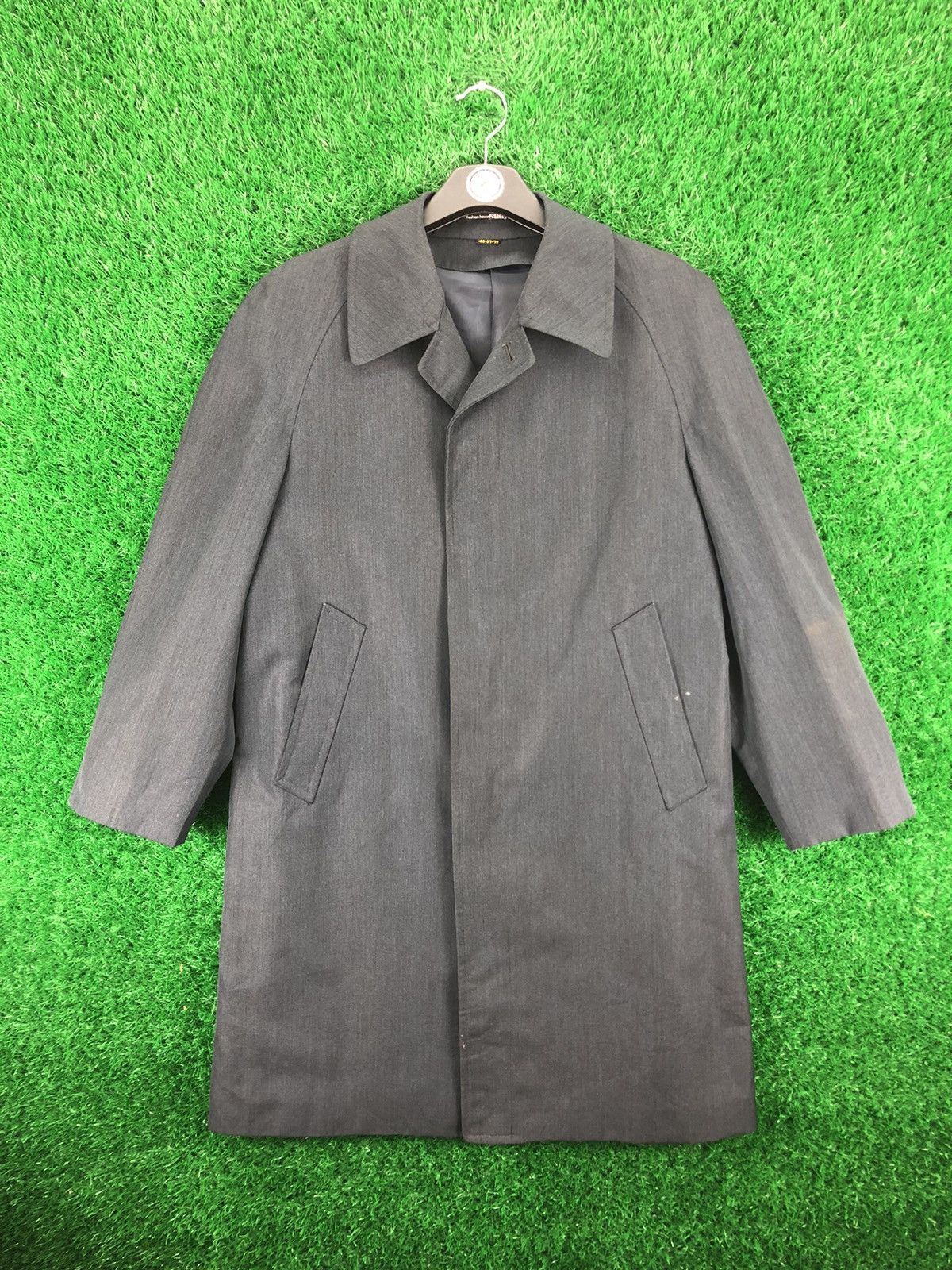 Japanese Brand Vintage 80's Long Coat Jacket by Fashion House Sanyo Size US M / EU 48-50 / 2 - 1 Thumbnail