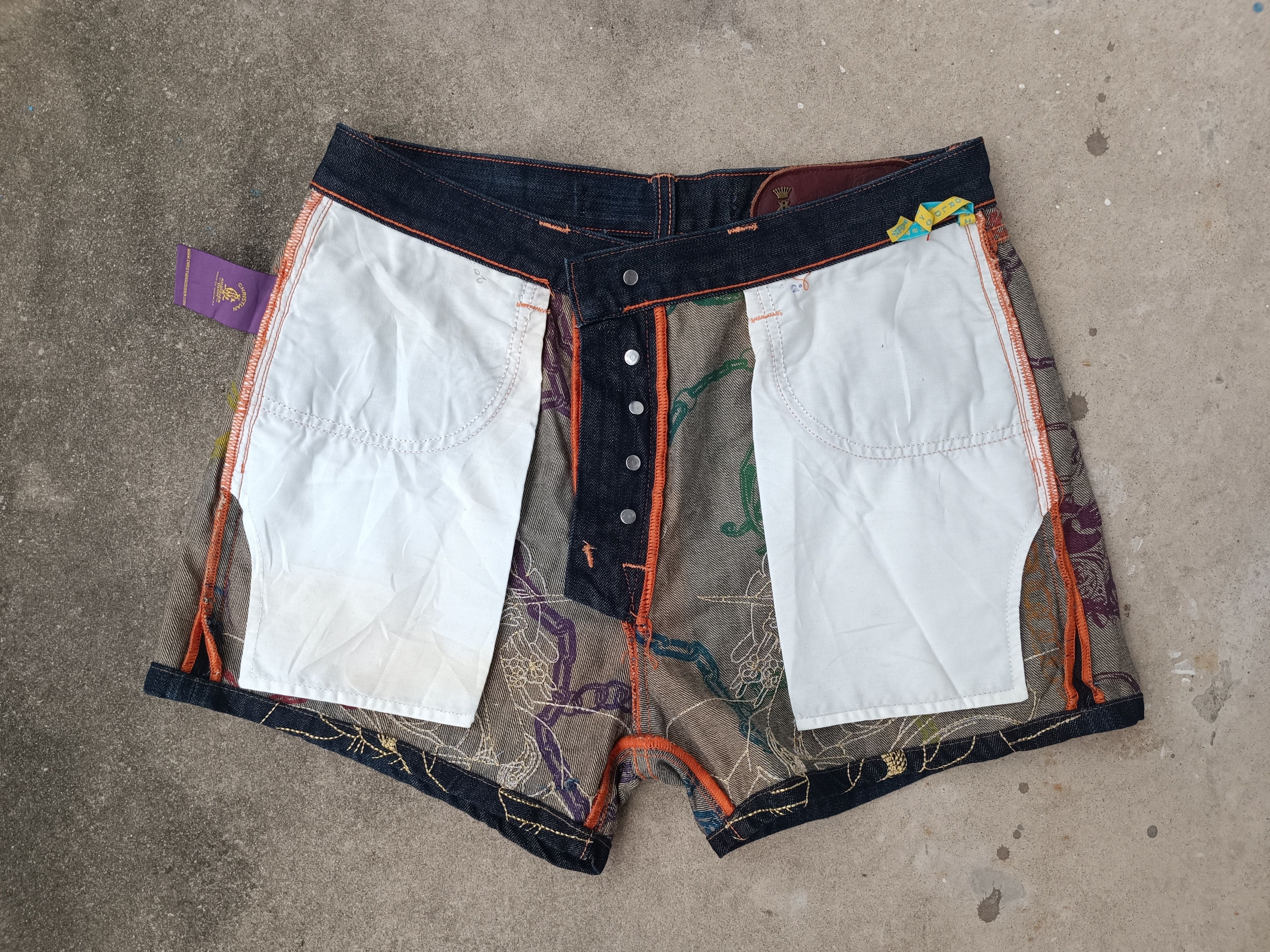 Christian Audigier Christian Audigier Cropped Pants Size US 33 - 4 Thumbnail