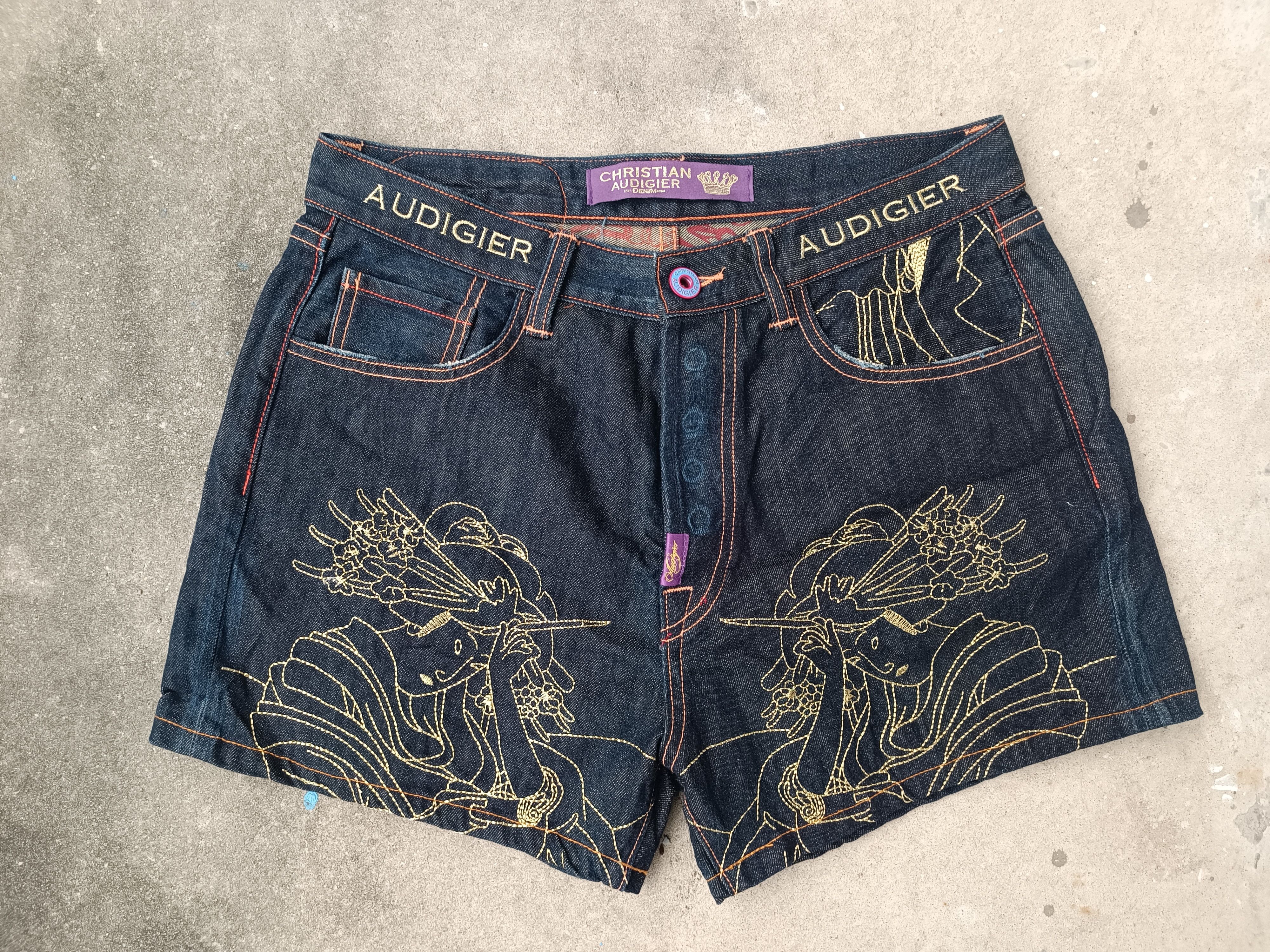 Christian Audigier Christian Audigier Cropped Pants Size US 33 - 1 Thumbnail