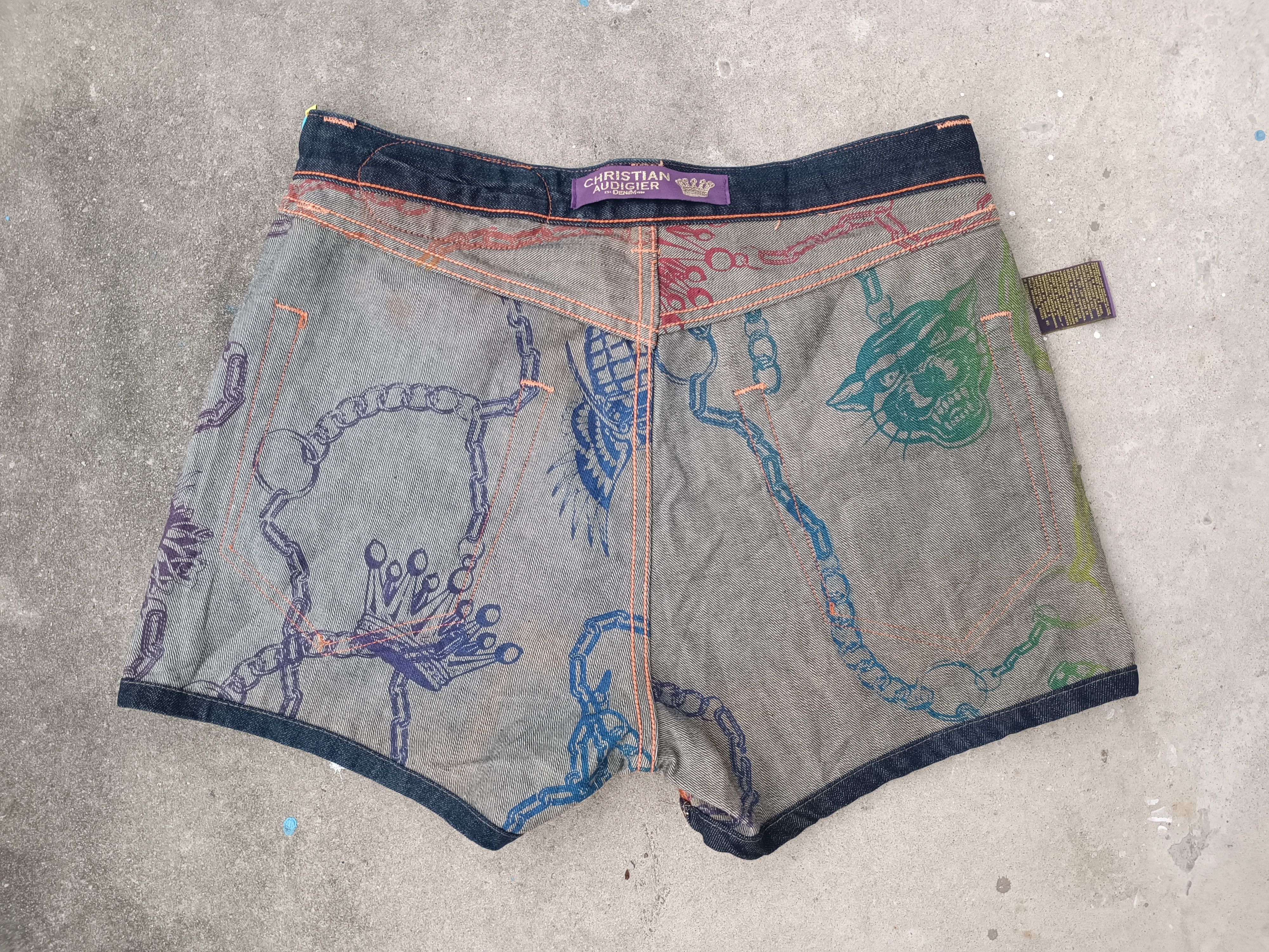 Christian Audigier Christian Audigier Cropped Pants Size US 33 - 3 Thumbnail