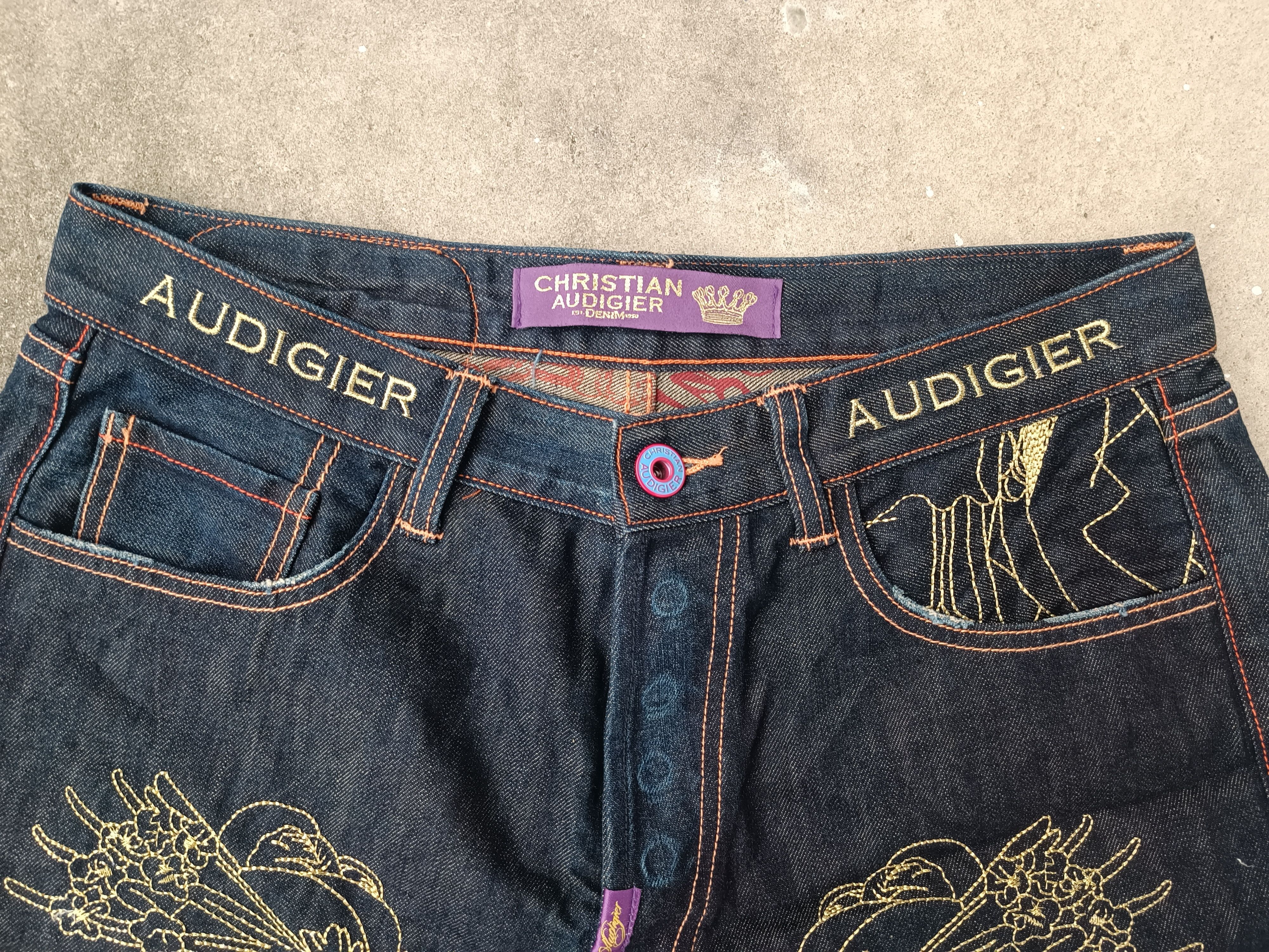 Christian Audigier Christian Audigier Cropped Pants Size US 33 - 6 Thumbnail