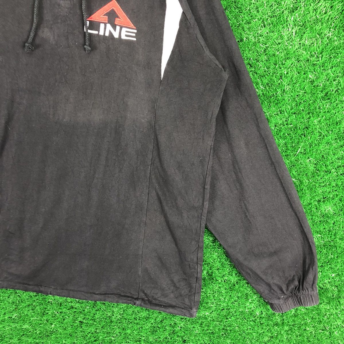Japanese Brand Vintage Line Pullover Sweater Hoodie Embroidered Ligo Size US M / EU 48-50 / 2 - 3 Thumbnail