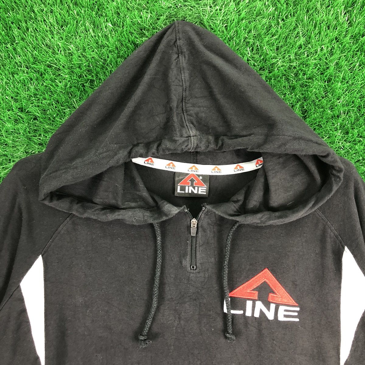 Japanese Brand Vintage Line Pullover Sweater Hoodie Embroidered Ligo Size US M / EU 48-50 / 2 - 7 Thumbnail