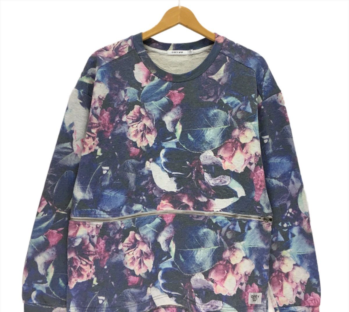 Obey OBEY PROPAGANDA Floral Design Sweatshirt Size M / US 6-8 / IT 42-44 - 4 Thumbnail