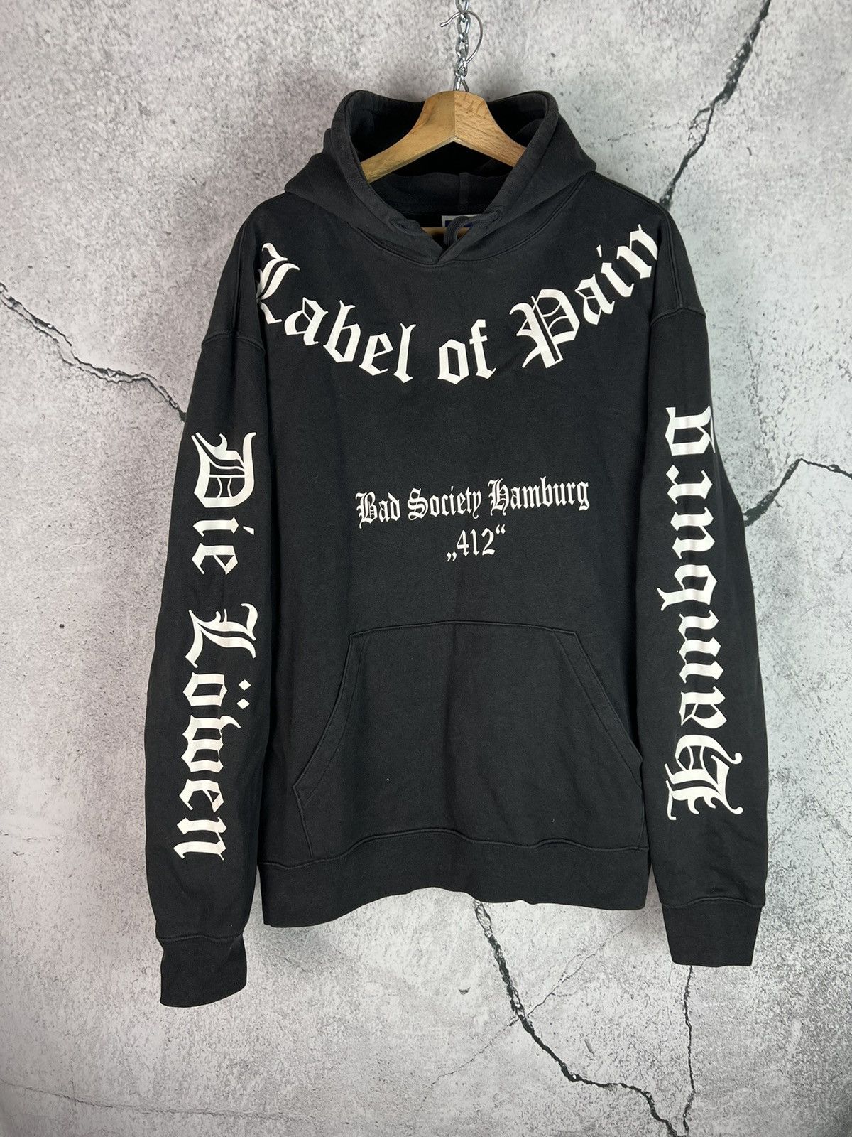Rap Tees Vintage Germany Hamburg label of pain hoodie Size US XXL / EU 58 / 5 - 1 Thumbnail