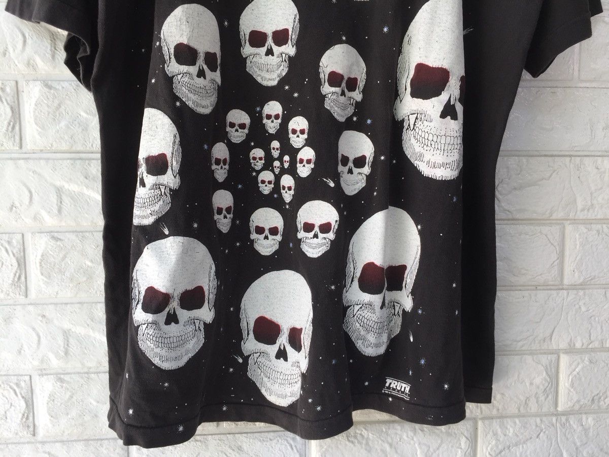 Band Tees × Vintage VINTAGE 90s SKULL SKELETON OVERPRINTED TSHIRT Size US XL / EU 56 / 4 - 5 Thumbnail
