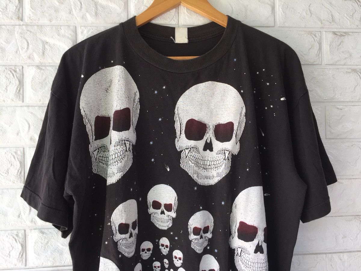 Band Tees × Vintage VINTAGE 90s SKULL SKELETON OVERPRINTED TSHIRT Size US XL / EU 56 / 4 - 3 Thumbnail
